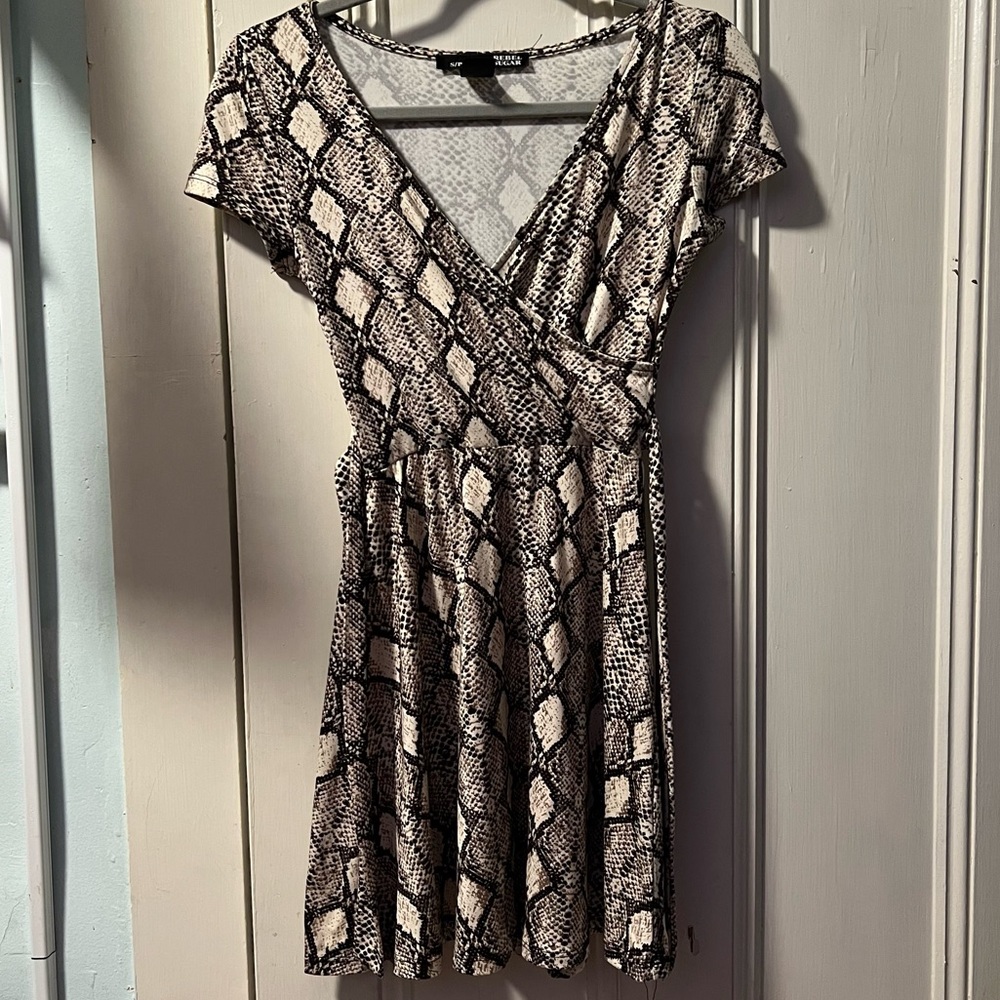 Small Snakeskin Short Dress
